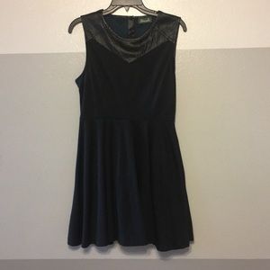 Black peplum dress